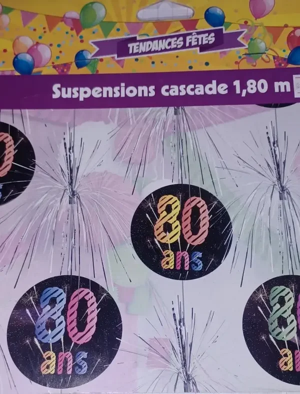 Suspension cascade "80 ans"