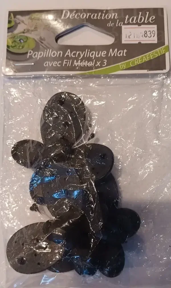 Décoration de table papillon