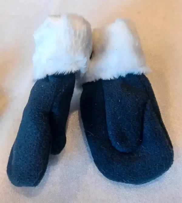 Moufles noir et blanc  Taille M