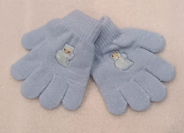 Gants bébé bleu