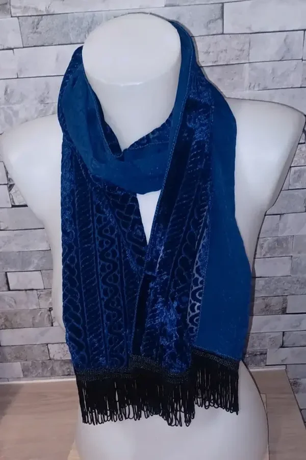 Écharpe bleu violet