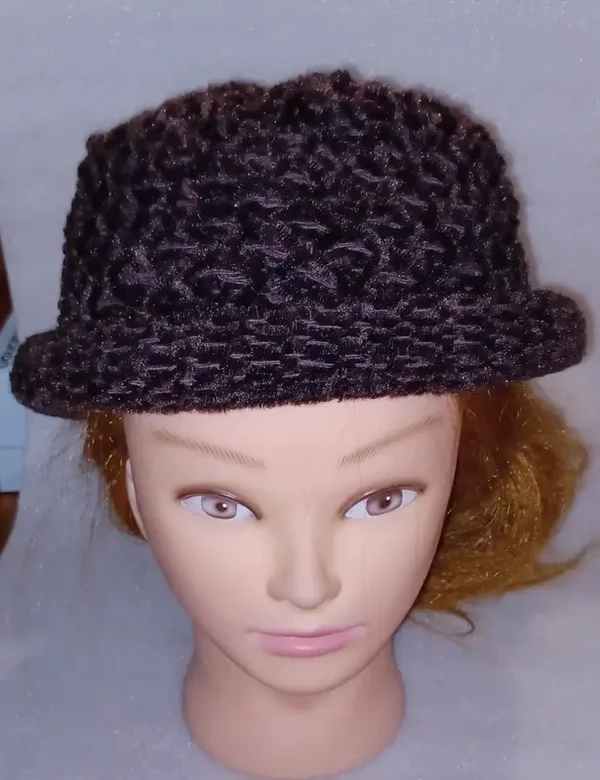 Bob hiver marron foncé