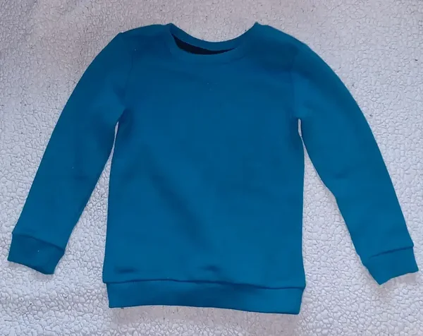 Sweatshirt bleu turquoise 18/24 mois