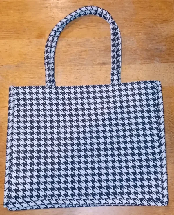 Sac cabas "à carreaux"