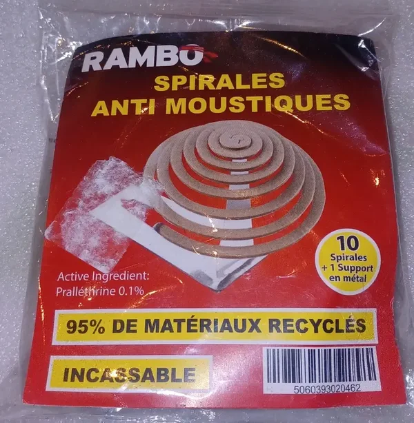 Spirales anti moustiques