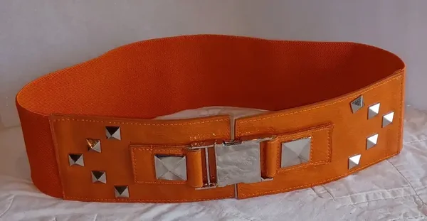 Ceinture élastique orange T75