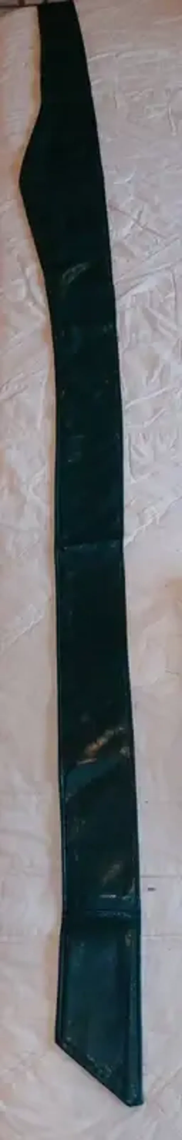 Ceinture ruban effet plastique vert foncé