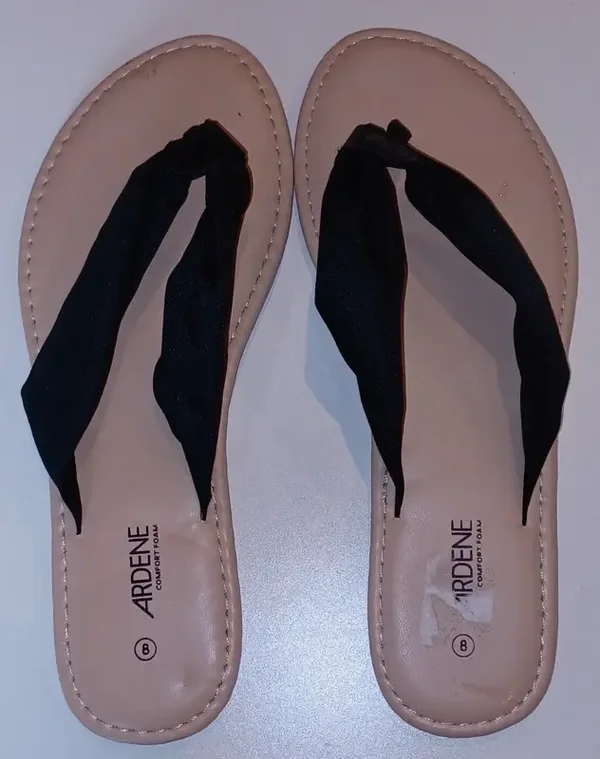 Sandales lanières en tissu noir