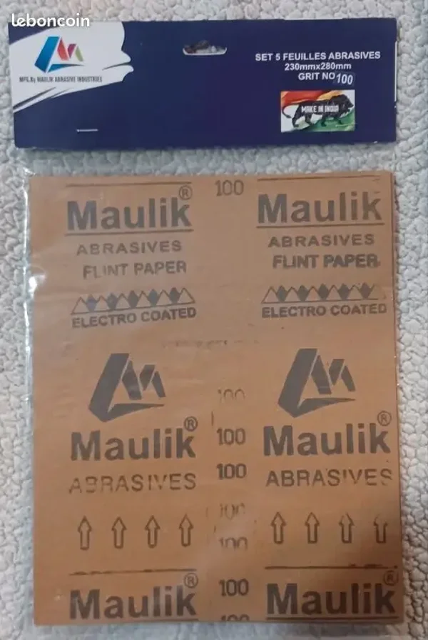 Feuilles abrasives n° 100