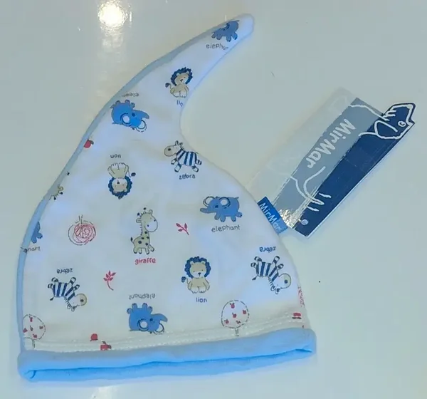 Bonnet blanc avec animaux T36