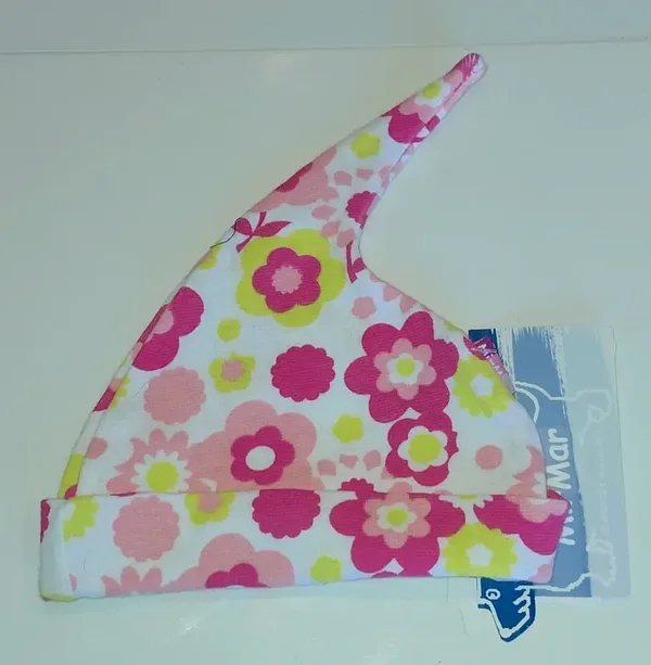 Bonnet bébé fleuri T36 et 40