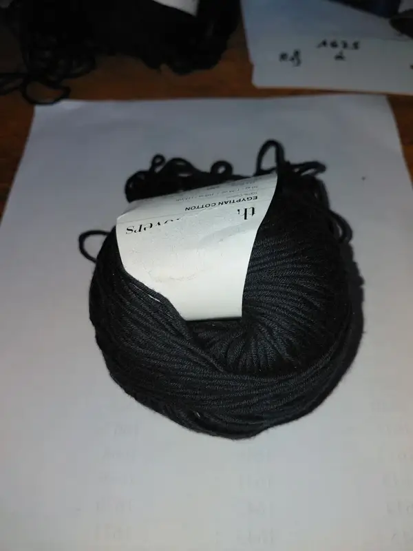 Pelote de fil noir