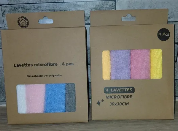 Lavettes microfibre