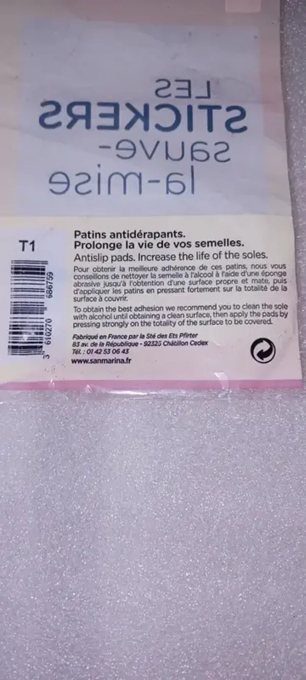 Patins antidérapants T1 beige