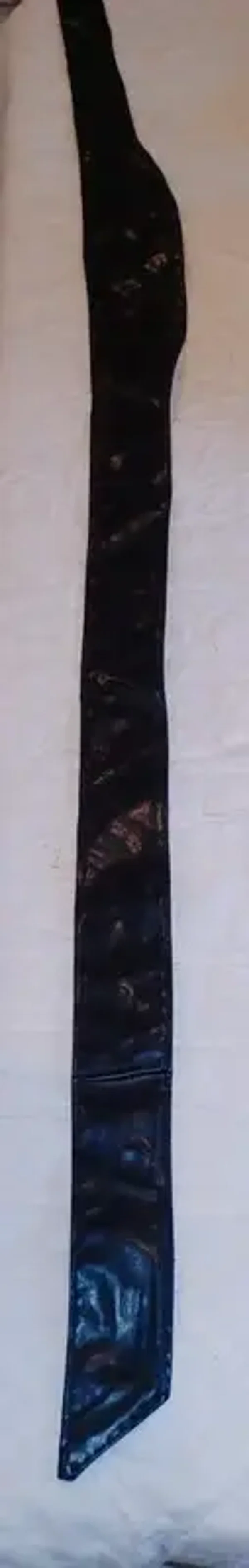 Ceinture ruban effet plastique noire