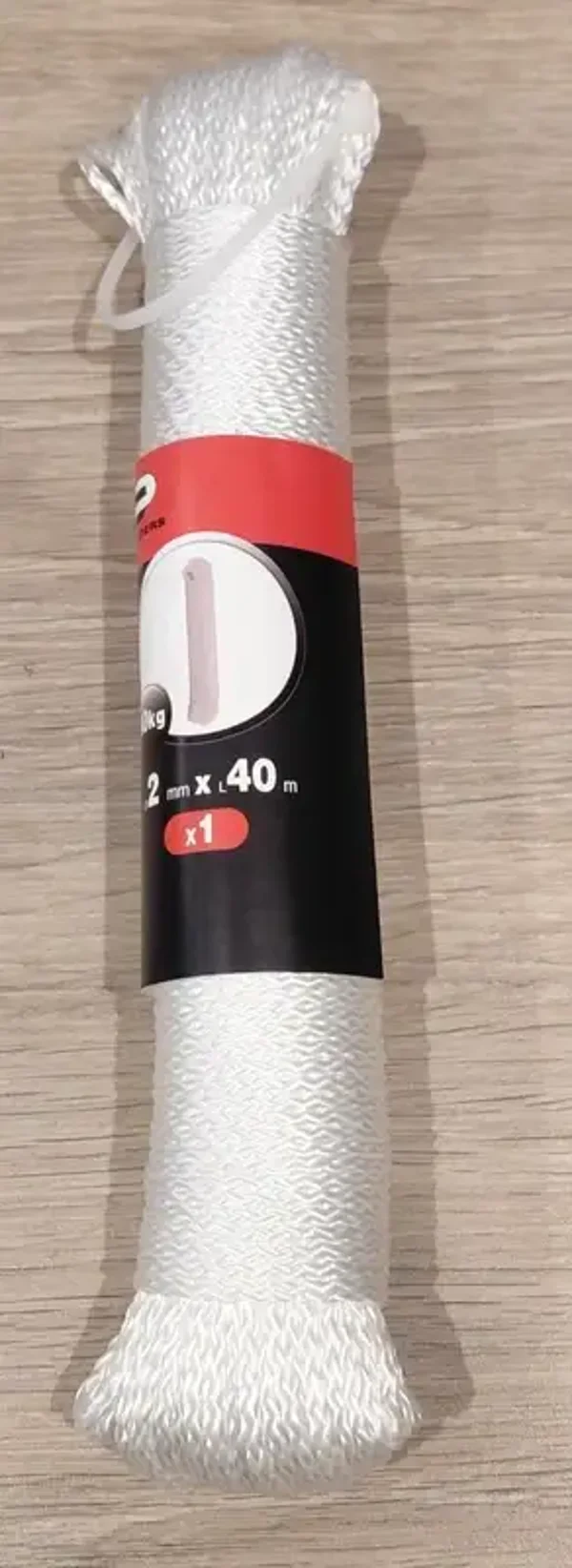 Corde blanche tressée