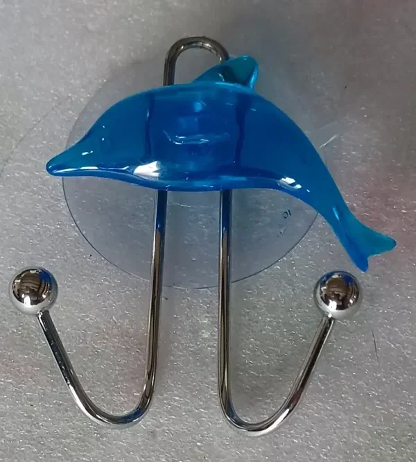 Porte serviette dauphin bleu