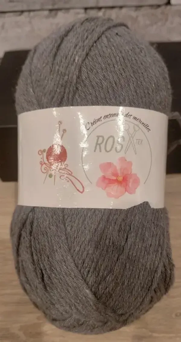 Laine gris foncé