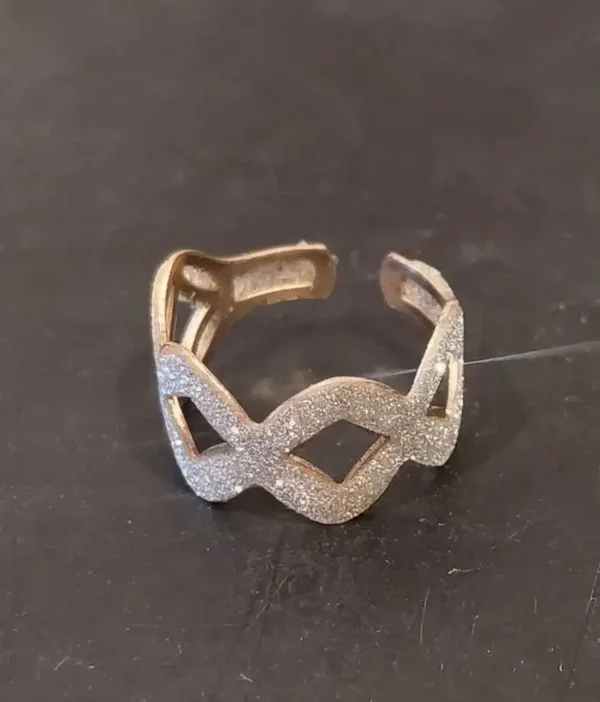 Bague losanges avec strass
