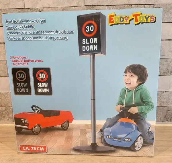 Jouet panneau routier de ralentissement 30