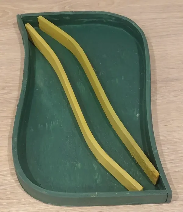 Plateau en bois vert