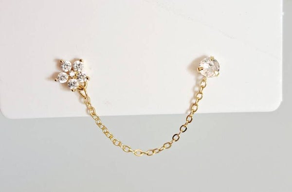 Double Boucles d'oreilles