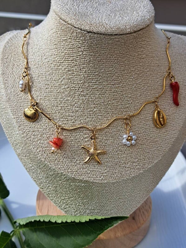 Collier charms marin