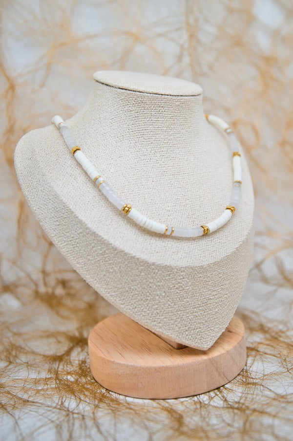 Collier carlina pierres naturelles et fines