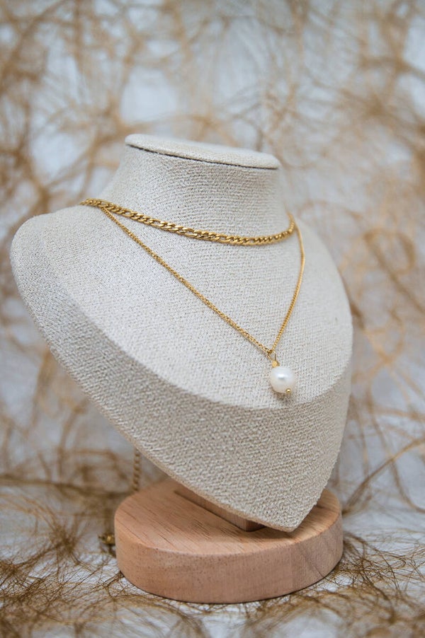 Collier perle d'eau douce