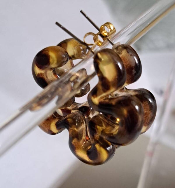 Boucle d'oreille leopard