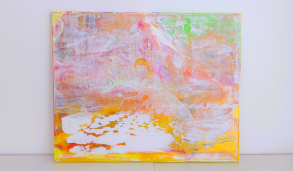 GOLDMARIE, Acrylbild 50 x 40 cm
