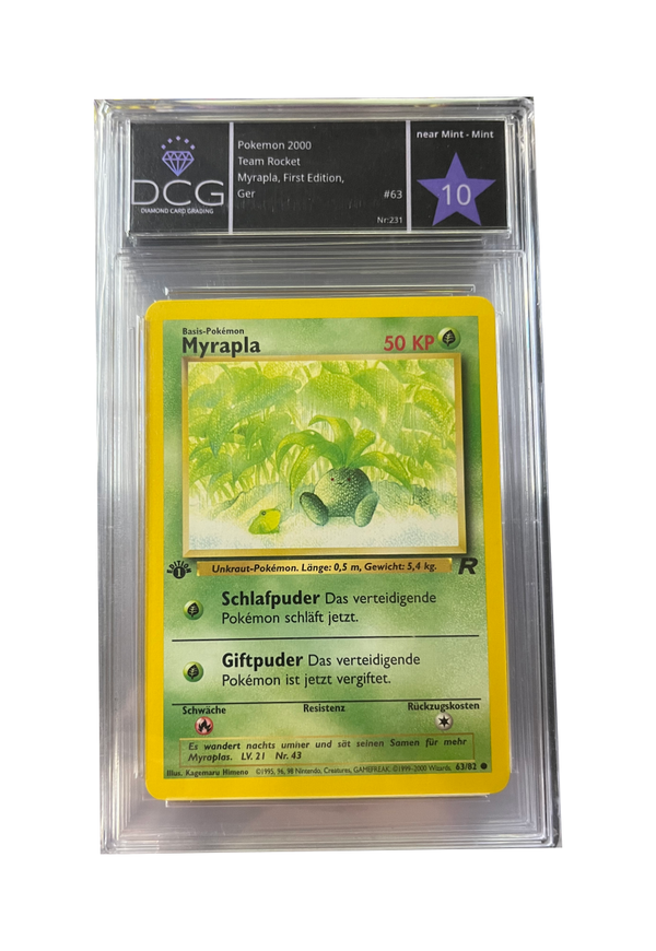 🔥 Myrapla Team Rocket First Edition Gradet 10 🔥