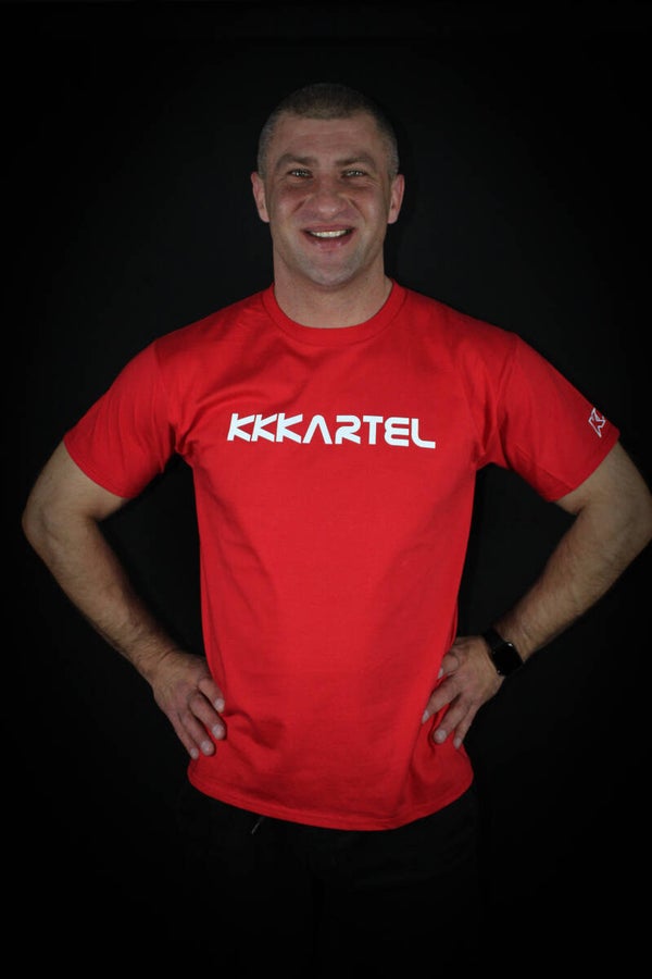 T-Shirt Czerwony Meski KKKARTEL