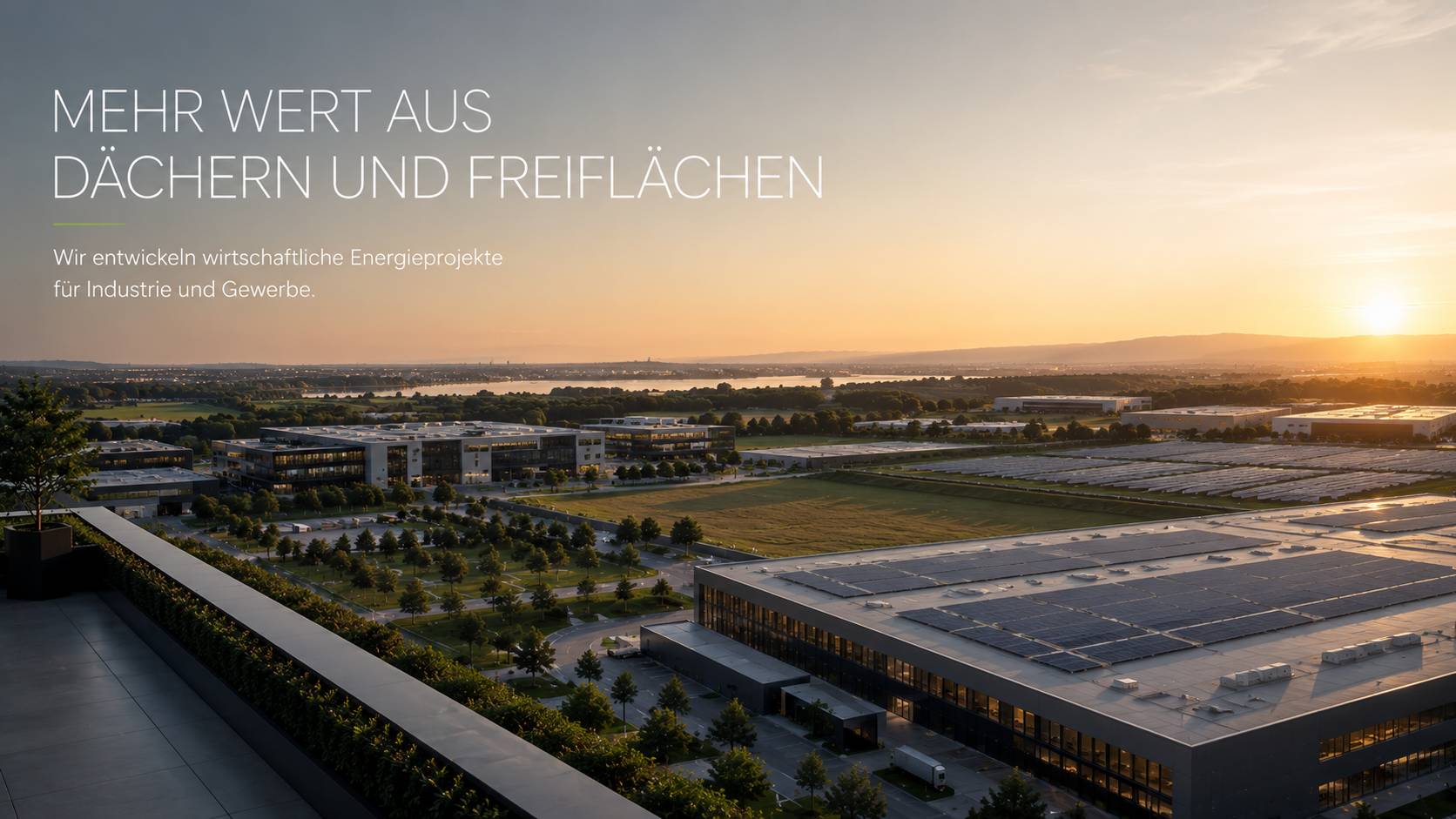 Mehr Wert aus Dächern und Freiflächen – wirtschaftliche Energieprojekte für Industrie und Gewerbe