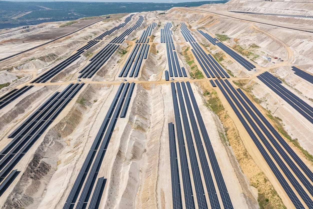 Freiland-Photovoltaikanlage nach Projektumsetzung