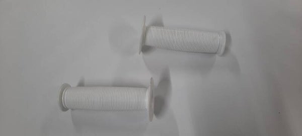 7/8" White BMX Mushroom Style Handlegrips