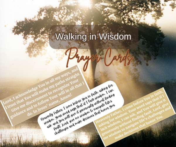 Walking in Wisdom Prayer Cards