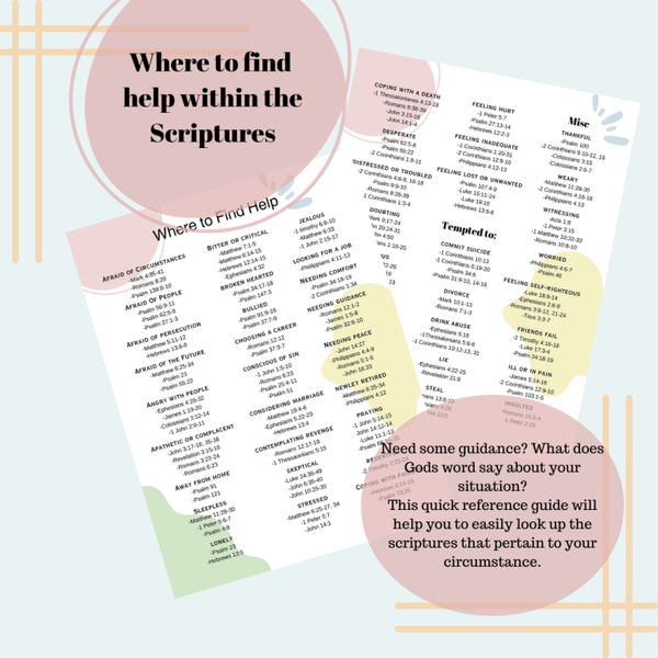 Scripture References for Help!