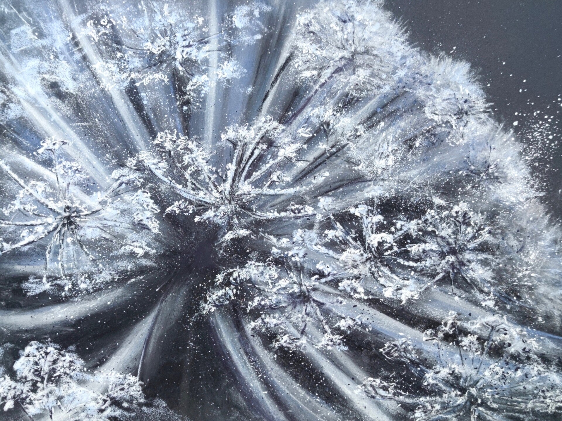 Moins cinq dans les champs, pastel 30x40 cm, 450€