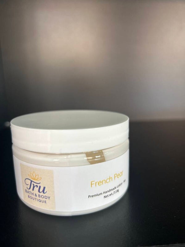 TB&BBB French Pear Premium Handmade Lotion 4 0z