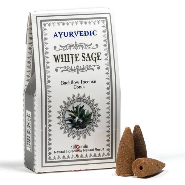 Ayurvedische wierookkegels voor wierookbranders met terugstroomtechnologie,