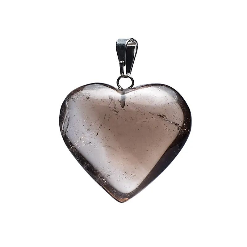 Hartvormige hanger van - rookkwarts.