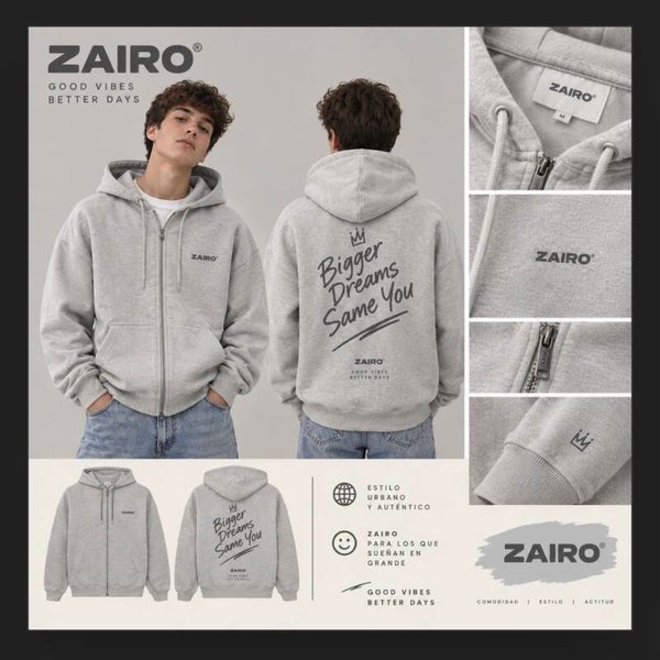 SUDADERA BIGGER DREAMS SAME YOU