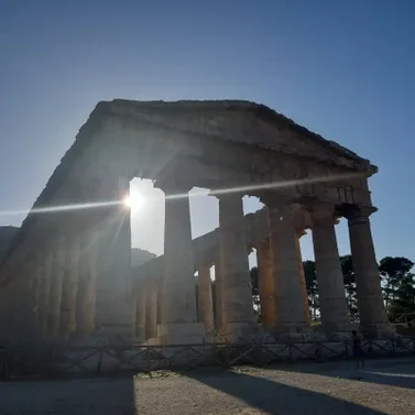 the Themple of Segesta, Sicilië in Italië