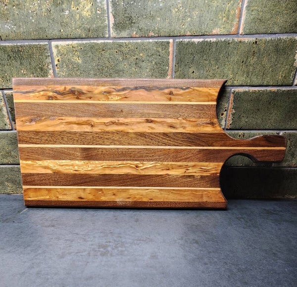 Black Walnut and Spalted Apple Cutting Board