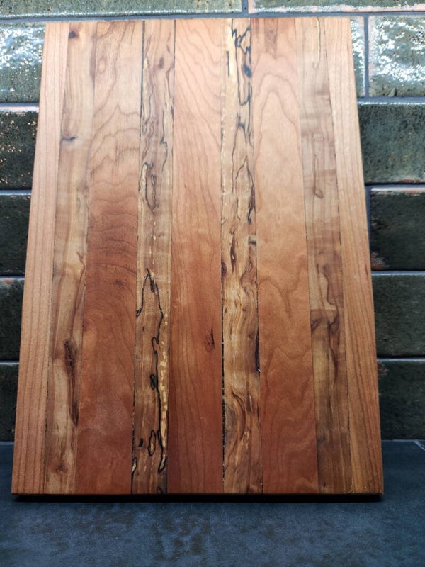 Cherry and Spalted Apple Cutting Board