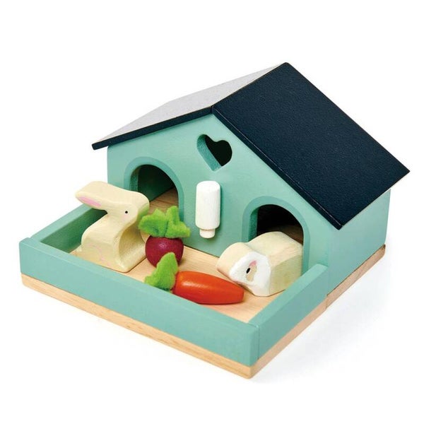 Tender leaf toys houten konijnen hok