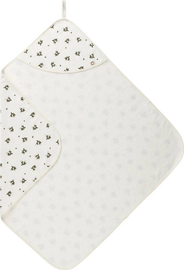 Noppies Badcape Blooming Clover blauw 100x105 cm