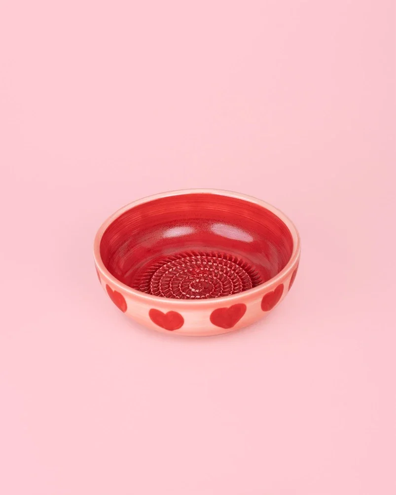 Medium Grater Plate Pottery - Sweetheart