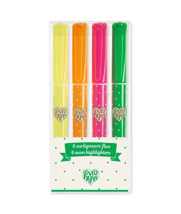 4 markeerstiften fluor Djeco